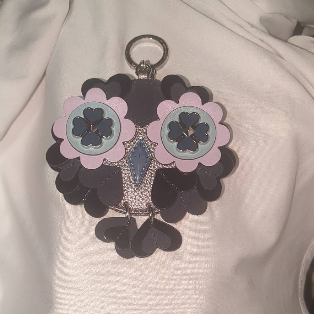 Kate Spade Silver Textured Keychain - Picture 4 of 7
